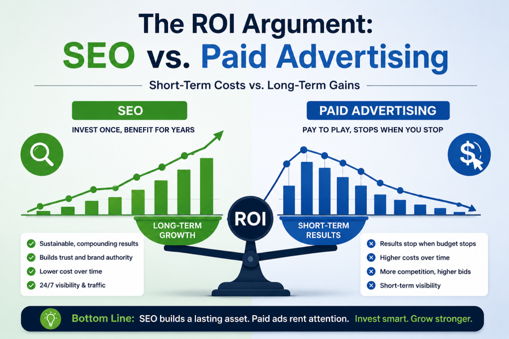 The ROI Argument: SEO vs. Paid Advertising