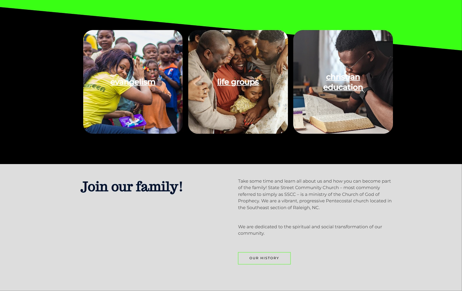 State Street Community Church Web Development